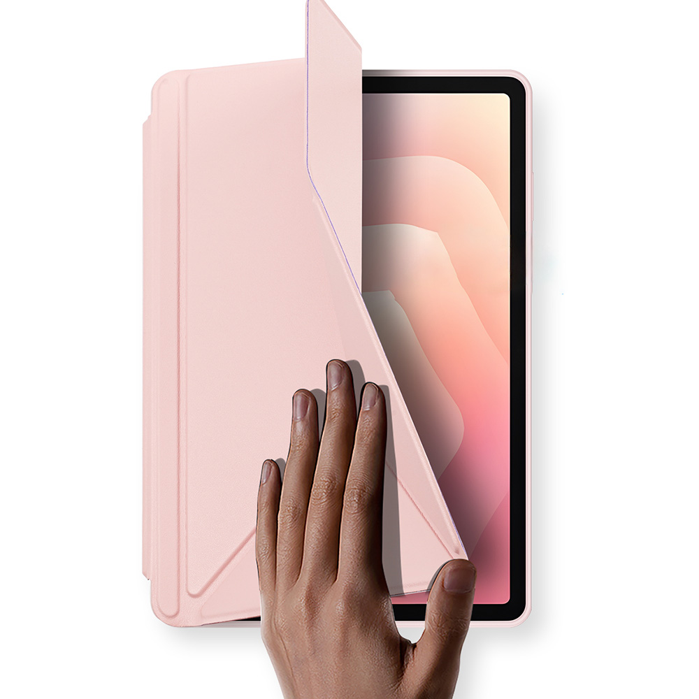 Etui z klapką Dux Ducis Magi do Galaxy Tab S11, przezroczysto-różowe