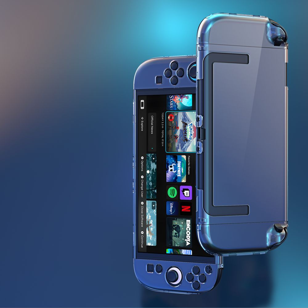 Etui Dux Ducis Protective Case do Nintendo Switch 2, przezroczyste. Wytrzymała powłoka, ochrona konsoli, ergonomia, bezpieczeństwo.