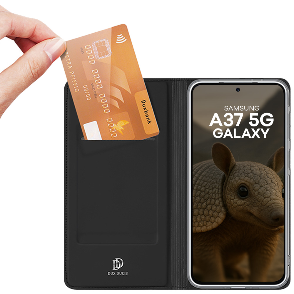 Etui z klapką Dux Ducis Skin Pro do Galaxy A37 5G, czarne