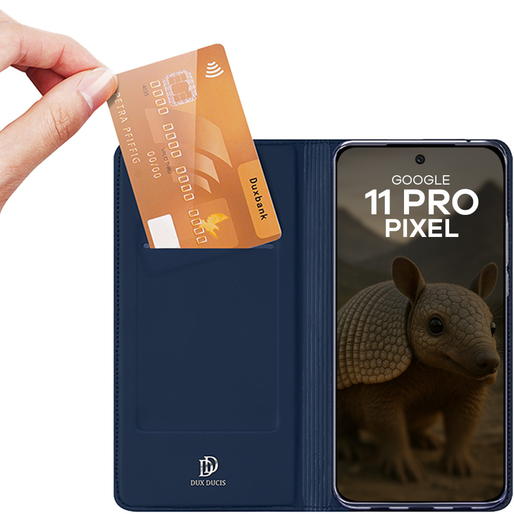 Etui z klapką Dux Ducis Skin Pro do Google Pixel 11 Pro, granatowe
