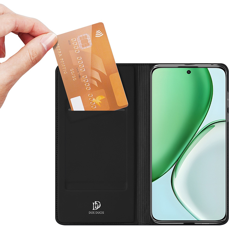 Etui z klapką Dux Ducis Skin Pro do Honor Magic 8 Lite, czarne