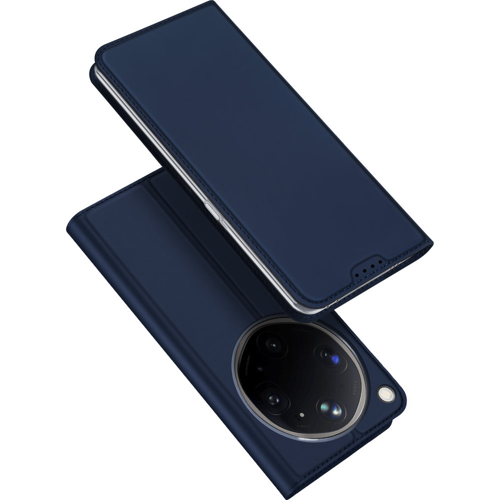 Etui z klapką Dux Ducis Skin Pro do Oppo Find X9 Ultra, granatowe