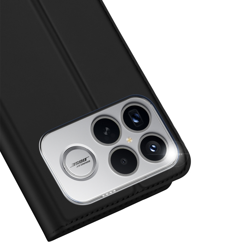 Etui z klapką, portfelowe, Dux Ducis Skin Pro do Xiaomi POCO F8 Ultra, czarne
