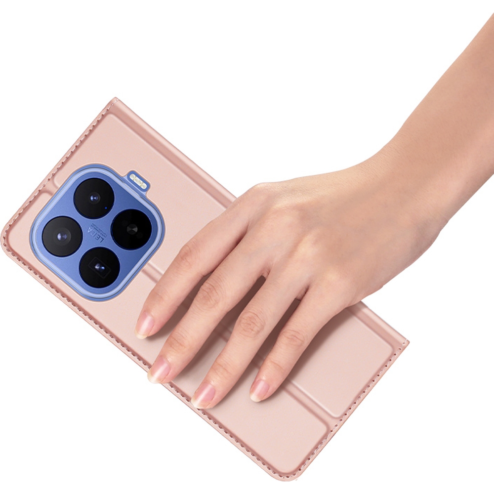 Etui z klapką Dux Ducis Skin Pro do Xiaomi 17T Pro, różowe