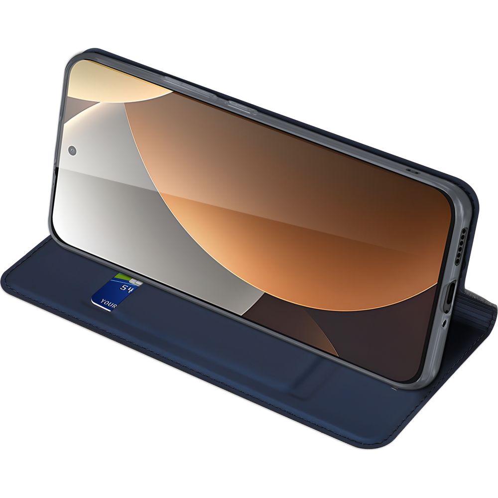Etui z klapką Dux Ducis Skin Pro do Xiaomi Redmi Note 15 Pro 5G, granatowe