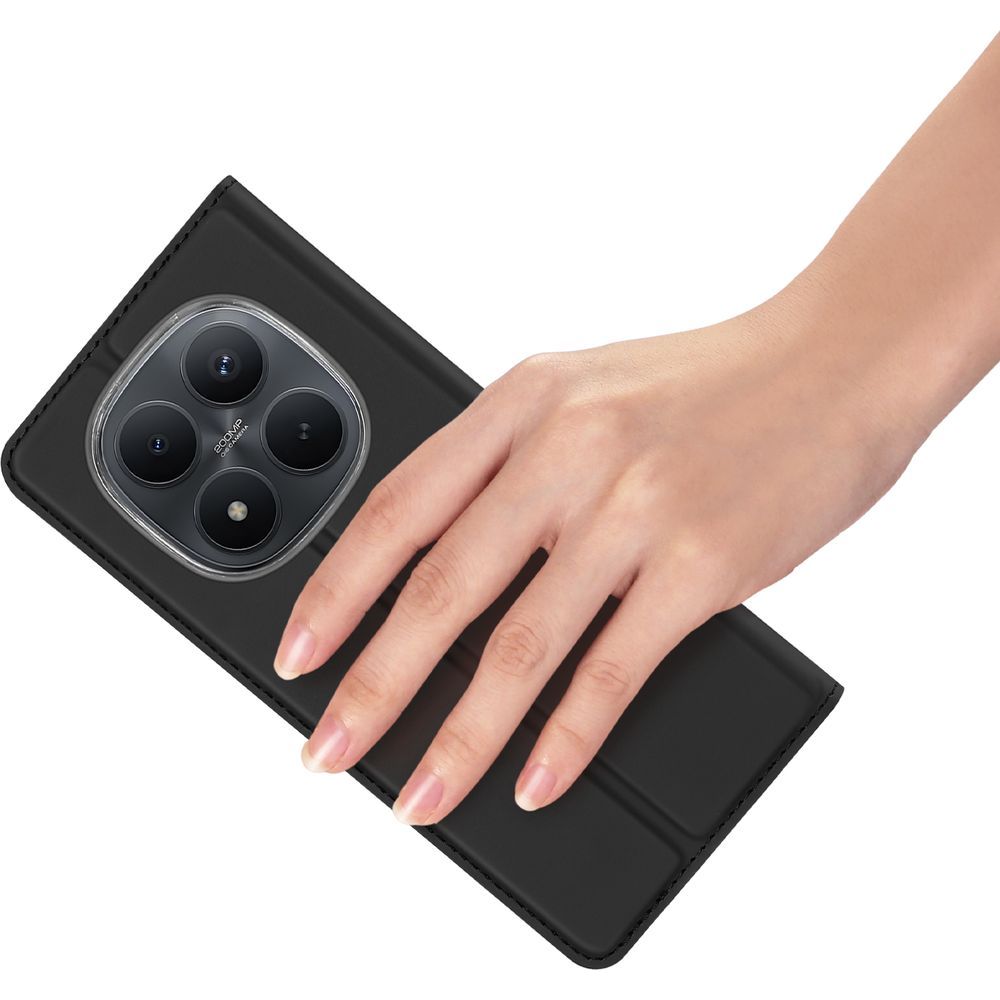 Etui z klapką Dux Ducis Skin Pro do Xiaomi Redmi Note 15 Pro Plus 5G / POCO M8 Pro 5G, czarne