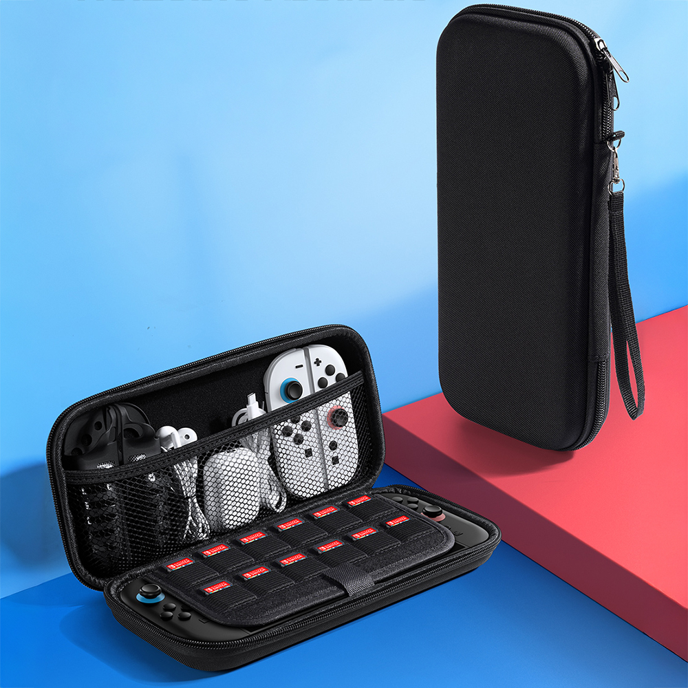 Dux Ducis Storage Bag, organizer na 12 gier Nintendo Switch, poręczny i praktyczny, czarny