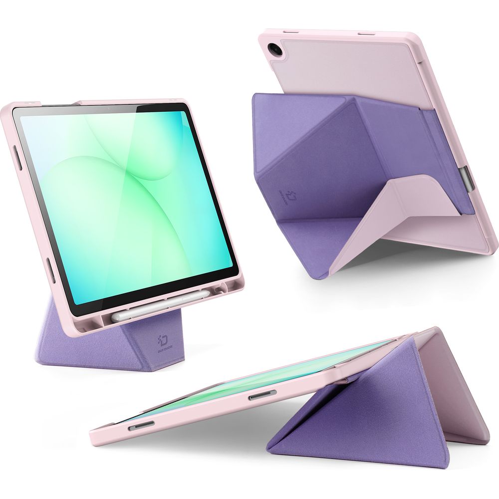 Etui z klapką Dux Ducis Vers do Galaxy Tab A11 Plus / Tab A9 Plus, różowe