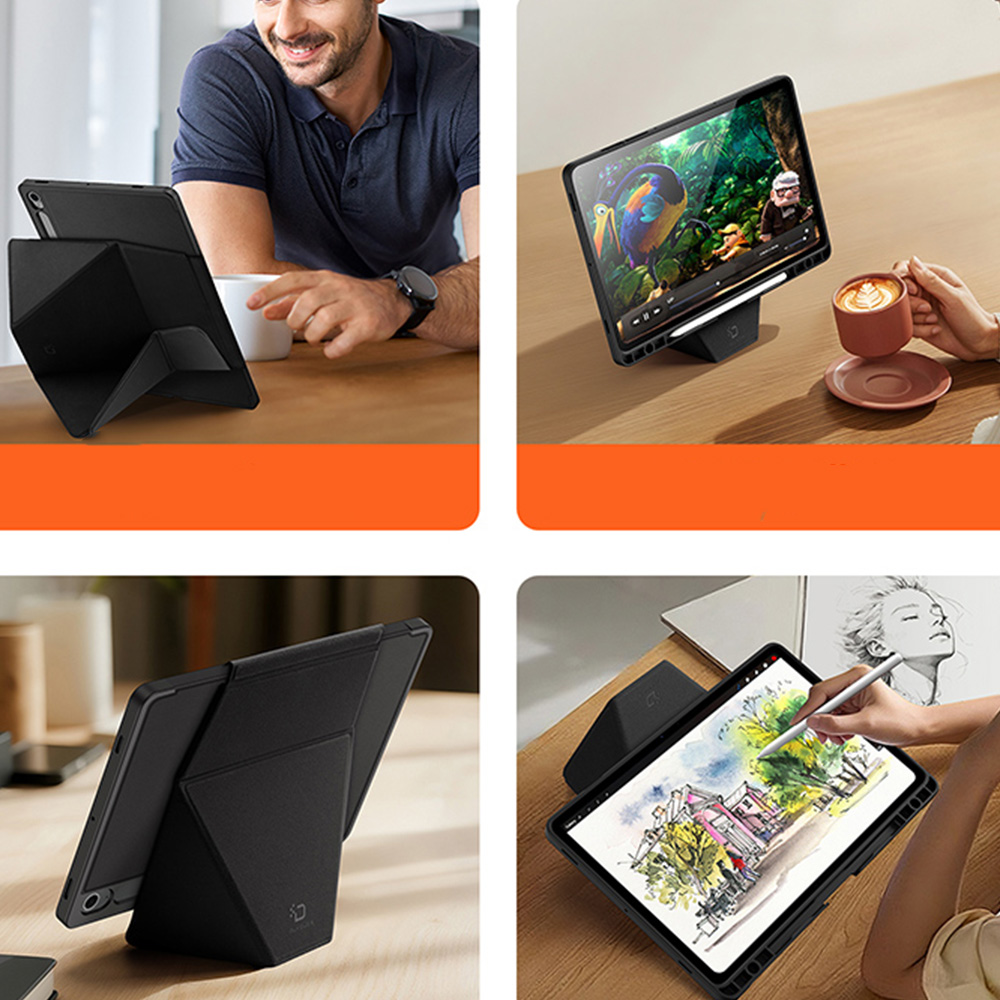 Etui z klapką Dux Ducis Vers do Galaxy Tab S10 Lite / S10 FE / S9 / S9 FE, czarne