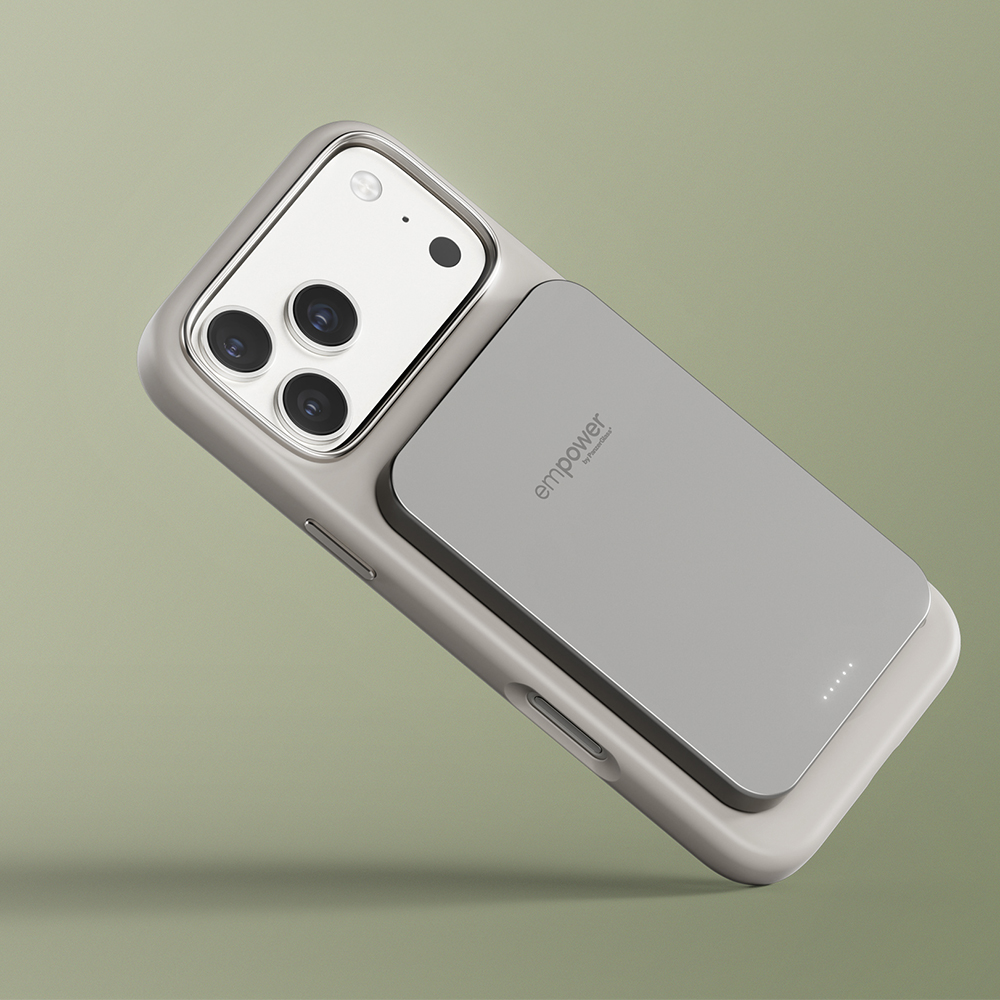 empower by PanzerGlass Bank, ekologiczny powerbank aluminiowy recykling, solidny, tytanowy
