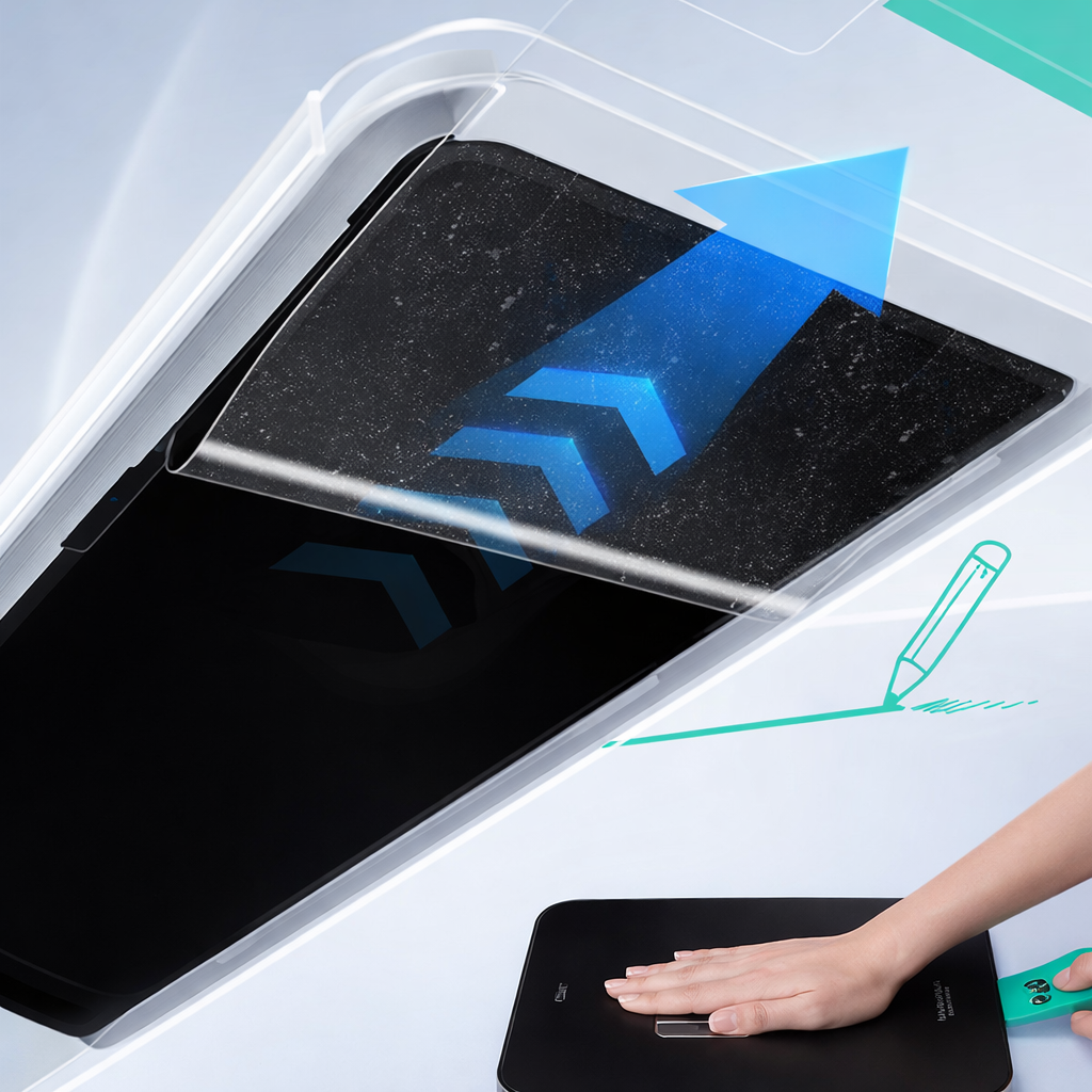 Folia ochronna ESR Paper Feel do Apple iPad Air 13" M4 2026 / 2025 / 2024, 2 sztuki, matowa.