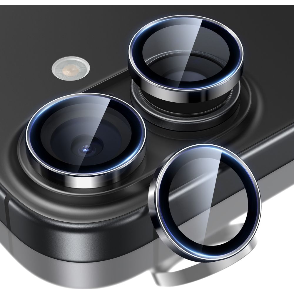 Szkło na aparat ESR Armorite Camera Protector do iPhone 17 / 16 Plus / 16, czarne