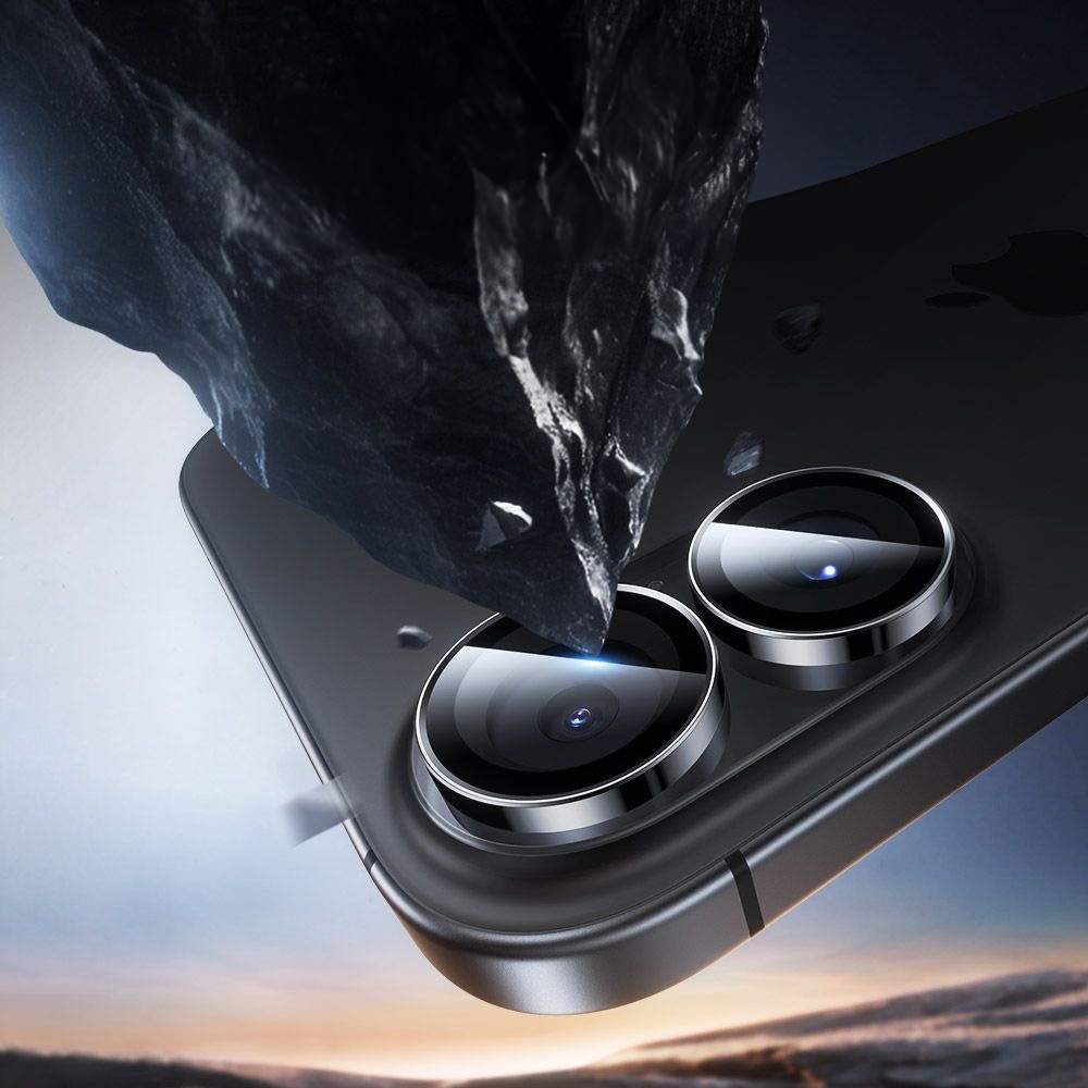 Szkło na aparat ESR Armorite Camera Protector do iPhone 17 / 16 Plus / 16, czarne