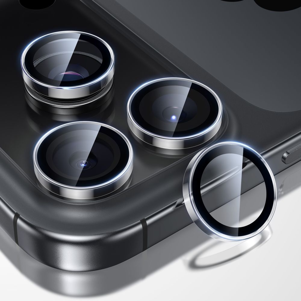 Szkło na aparat ESR Armorite Camera Protector do iPhone 17 Pro Max / 17 Pro / 16 Pro Max / 16 Pro / 15 Pro Max / 15 Pro / 14 Pro Max / 14 Pro, przezroczyste