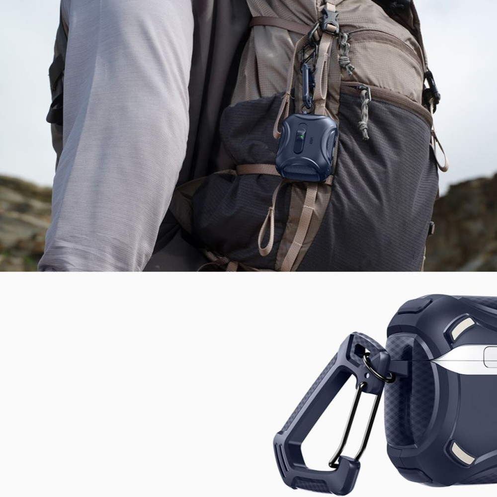 Etui ESR Cyber FlickLock Halolock do MagSafe do AirPods Pro 3, granatowe