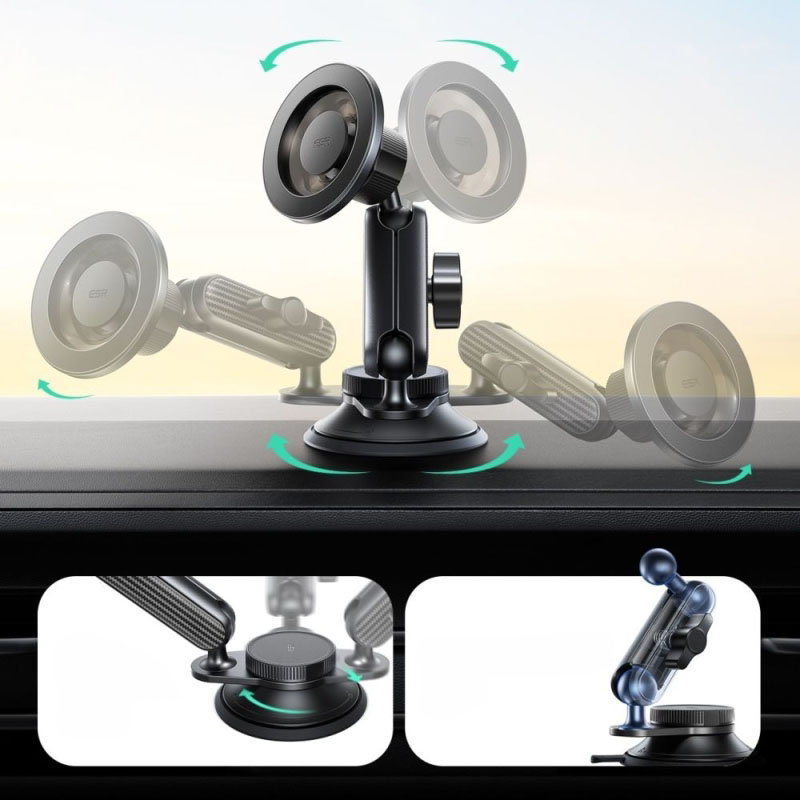 ESR Magnetic Car Mount Omnilock Series w kolorze czarnym