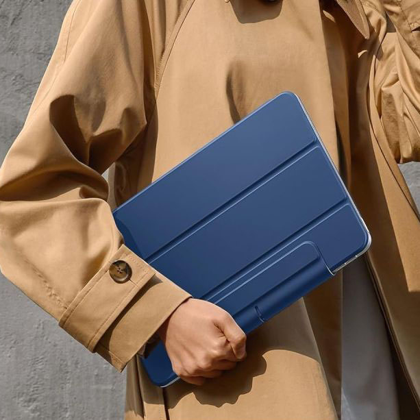 Eleganckie etui z klapką ESR Rebound Magnetic do iPad Air 11" / 10.9" 2020-2026 / Pro 11" 2018, niebieskie