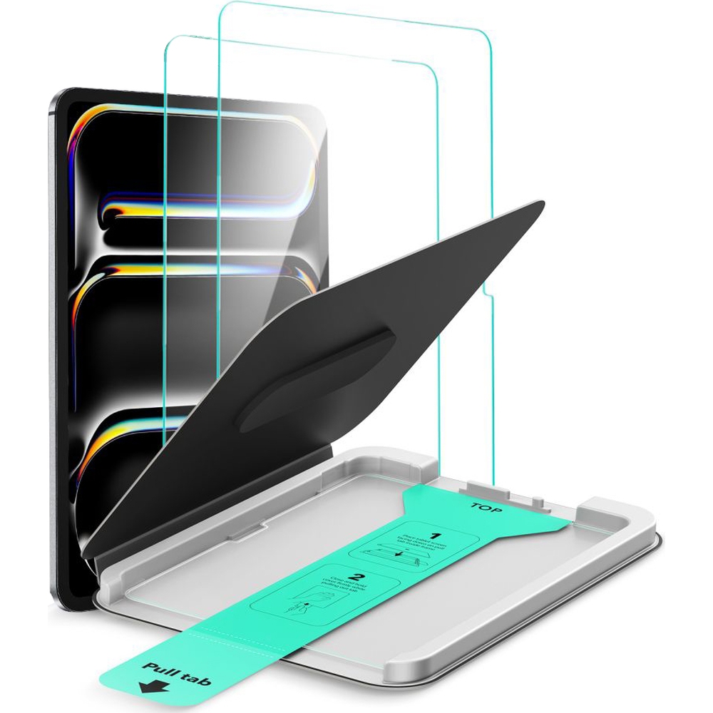 Szkło hartowane z ramką pozycjonującą i zestawem montażowym, ESR UltraFit Tempered Glass do Apple iPad Pro 11" M5 2025 / M4 2024, 2 szt.