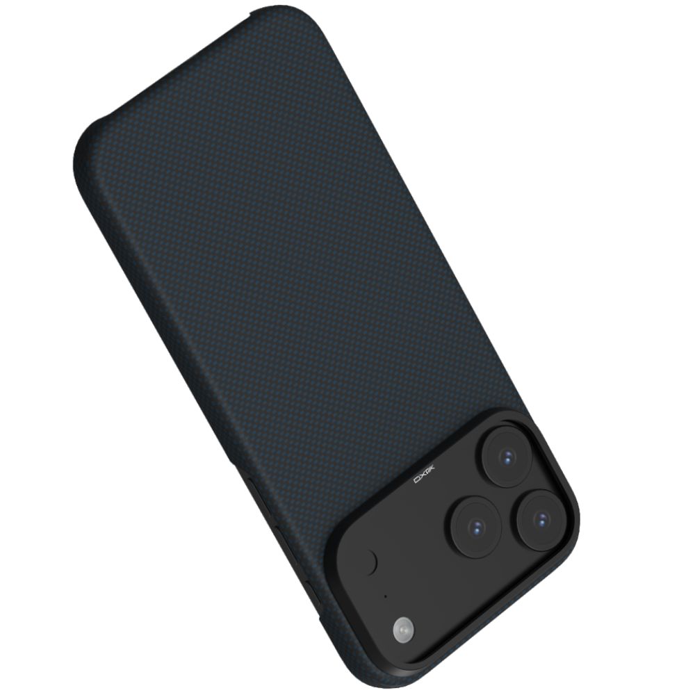 Etui YAXO Aramid Fiber Ultra Slim Case MagSafe granatowy do Apple iPhone 17 Pro Max