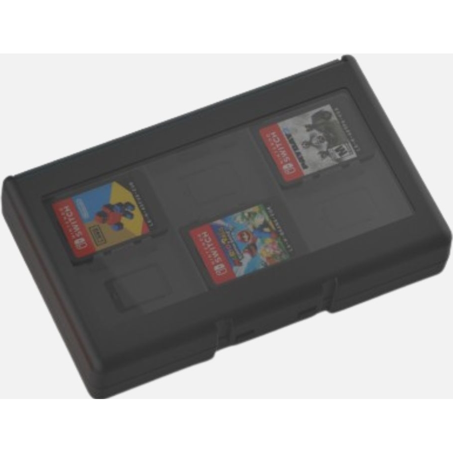 YAXO Storage Set Nintendo Switch nowoczesne etui ochronne na karty gier czarne
