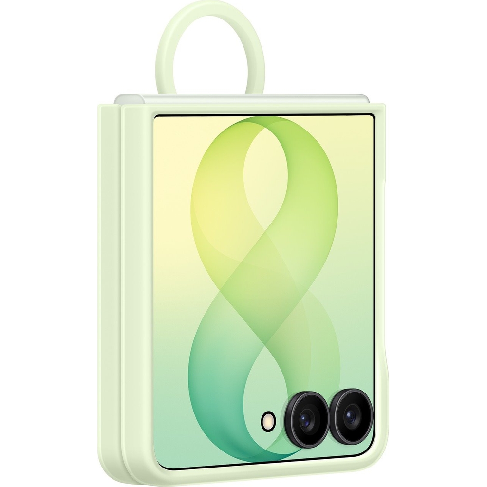 Ochronne etui Samsung Silicone Ring Magnet Case do Galaxy Z Flip8, zielone