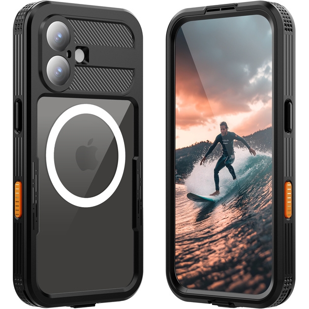 Etui wodoodporne Crong Seal Cover do iPhone 17, czarne