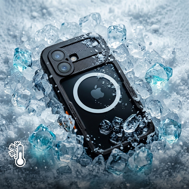 Etui wodoodporne Crong Seal Cover do iPhone 17, czarne