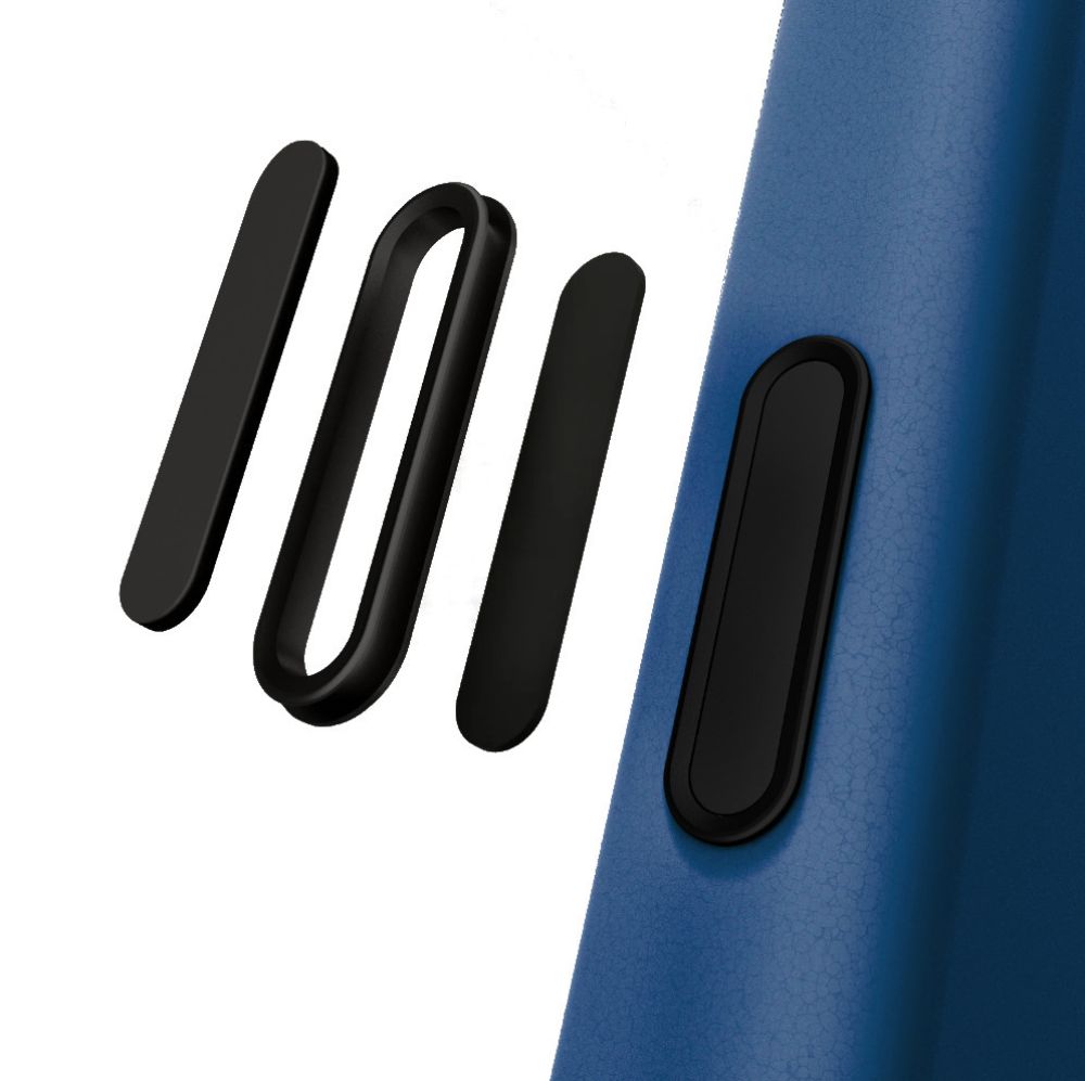 Etui YAXO Leather Gear Electric Blue do iPhone Air z antypoślizgowym chwytem i ekologiczną skórą