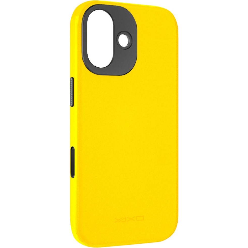 Etui YAXO Leather Gear Slim Case MagSafe na telefon iPhone 17 żółte etui ochronne