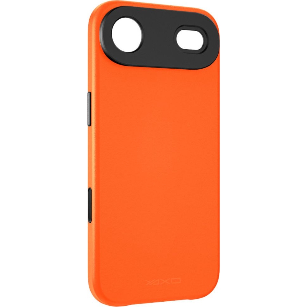 Etui YAXO Leather Gear Slim Case MagSafe na telefon iPhone Air pomarańczowe etui ochronne