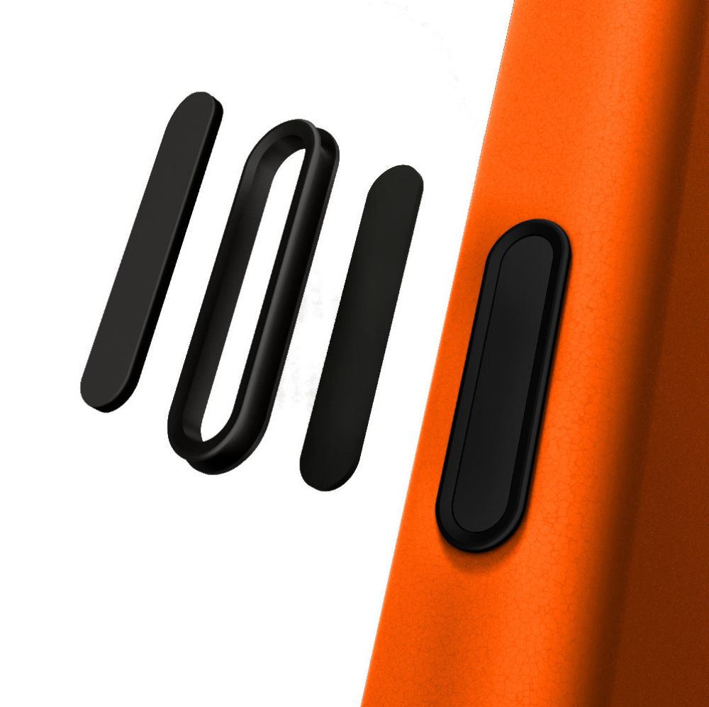 Etui YAXO Leather Gear Magma Orange do iPhone Air z antypoślizgowym chwytem i ekologiczną skórą