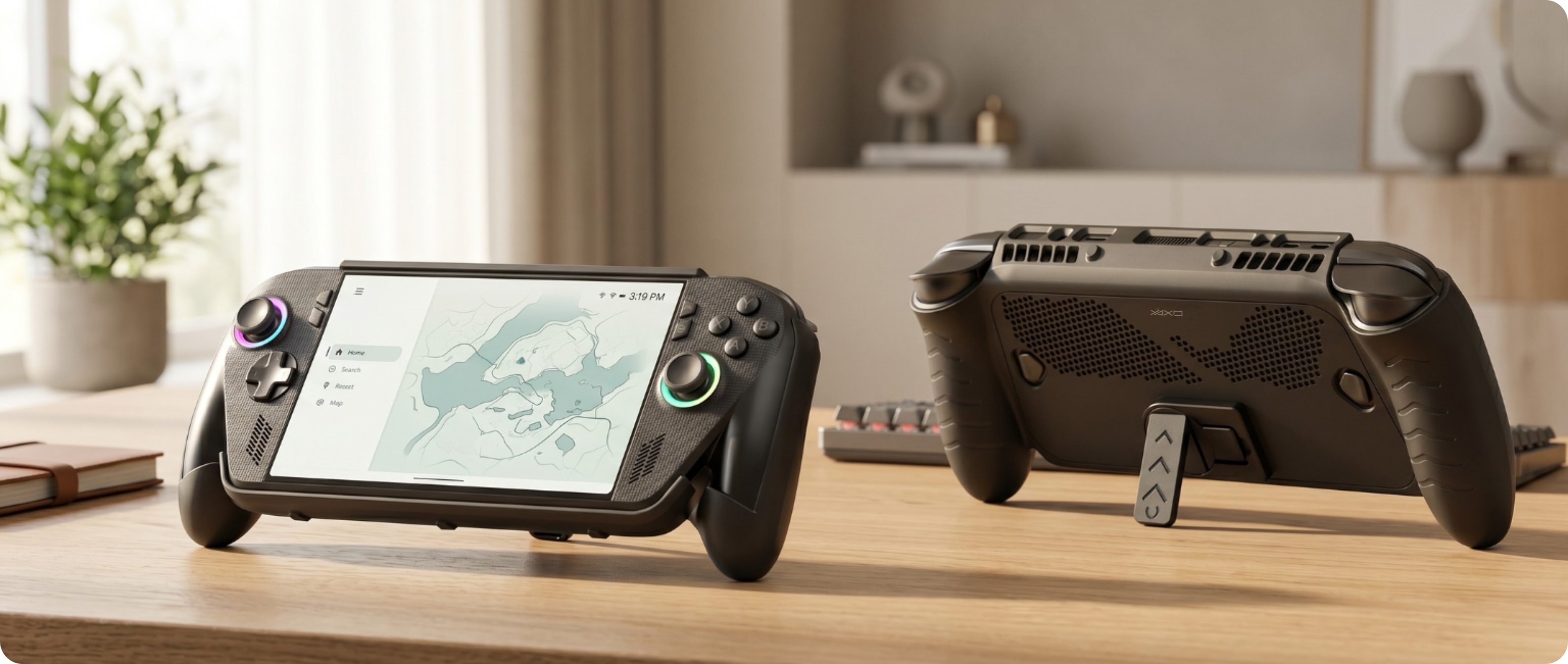 Hybrydowe etui YAXO Maidu do ROG Xbox Ally X z rozkładaną podstawką