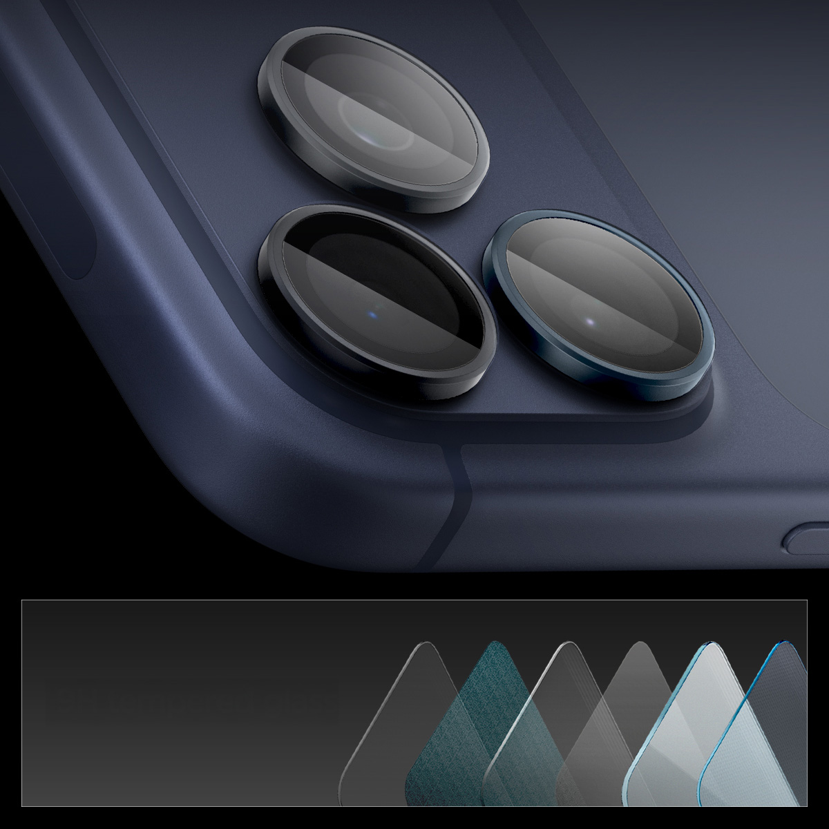 Szkło hartowane na aparat Spigen Glas.tR Ez Fit Optik Pro 2-Pack dla iPhone 14 Pro / 14 Pro Max Zero One