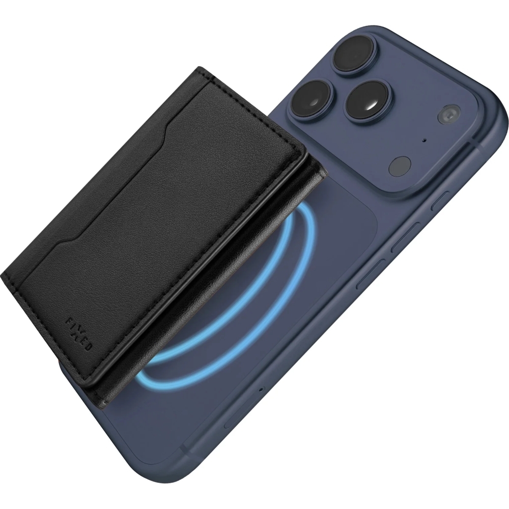 Fixed Mag Wallet Trifold MagSafe Wallet, czarny