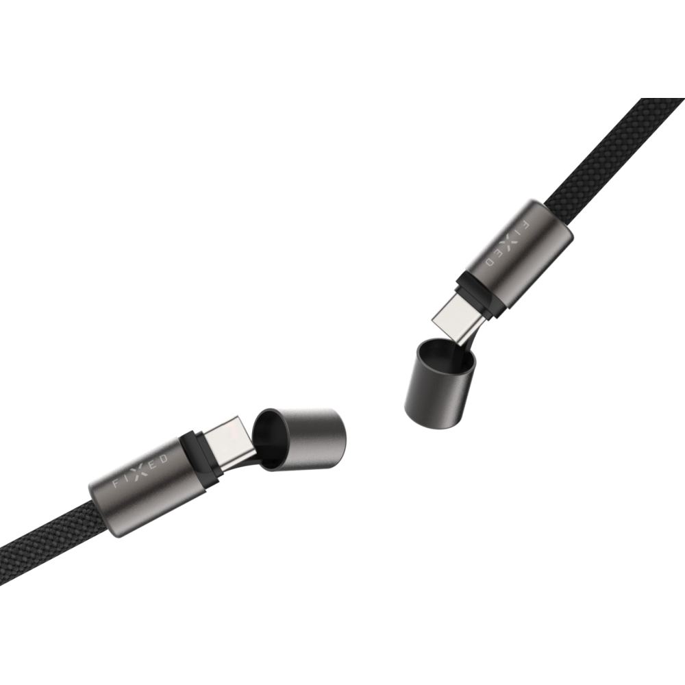 Kabel / Smycz Fixed Neck Cable USB-C / USB-C PD 60W, 1.6 m, czarny