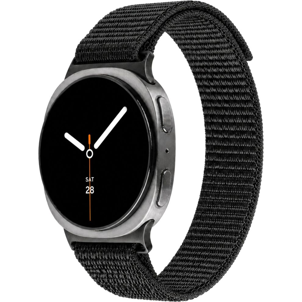 Nylonowy pasek Fixed Nylon Sporty Strap do Galaxy Watch 8 / 8 Classic, czarny