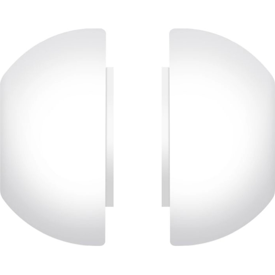 Slikonowe wkładki do słuchawek Fixed Plugs do Apple AirPods Pro 3 o dużym rozmiarze: L, białe, 4 sztuki.
