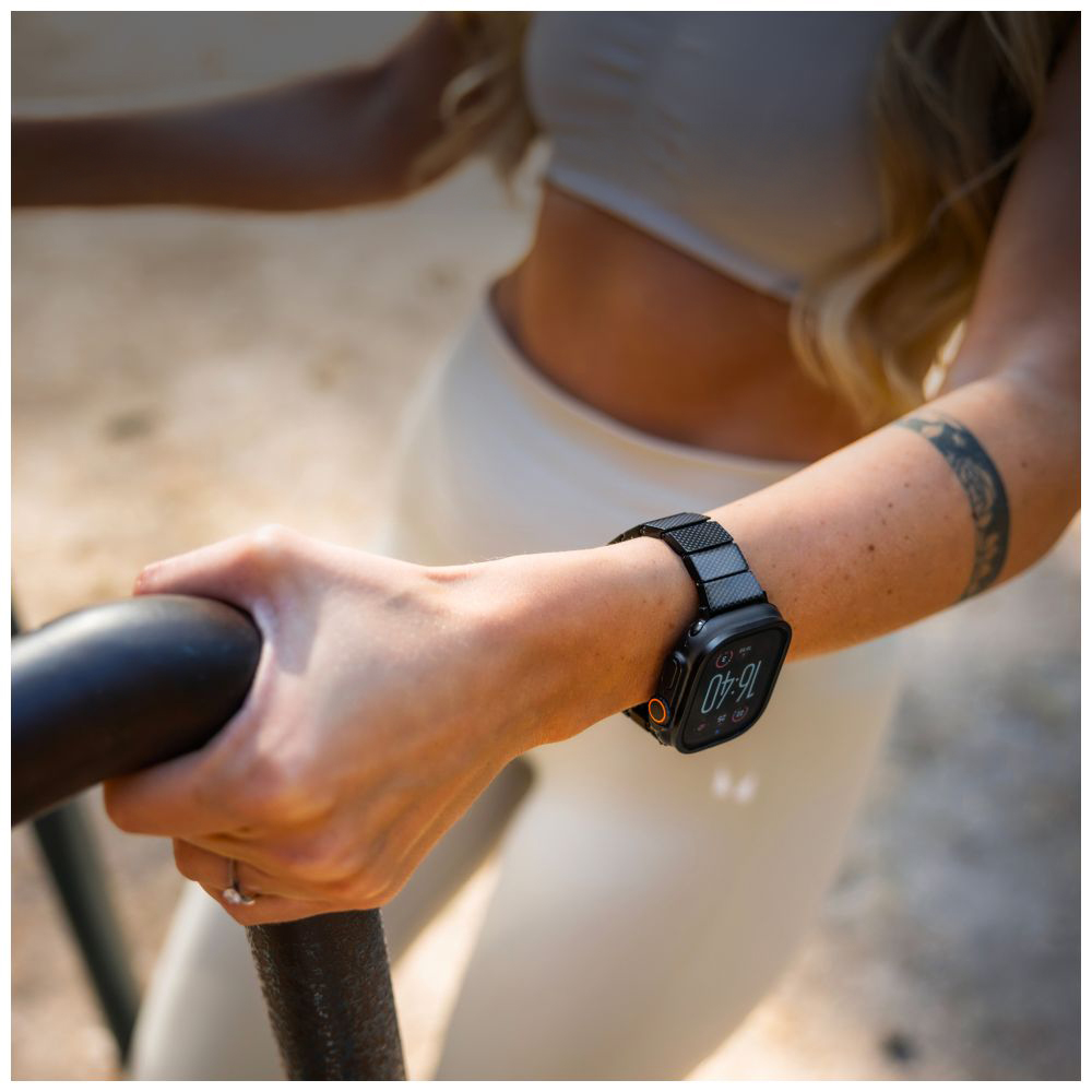  Pasek Fixed Resin do Apple Watch 49/46/45/44 mm, czarny karbon