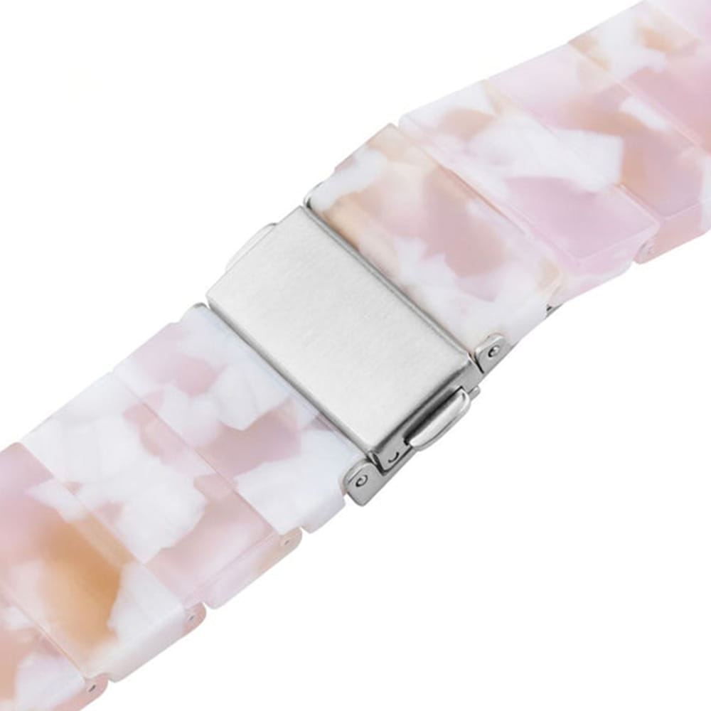 Pasek Fixed Resin do smartwatcha, QuickRelease 18 mm, perłowo-różowy