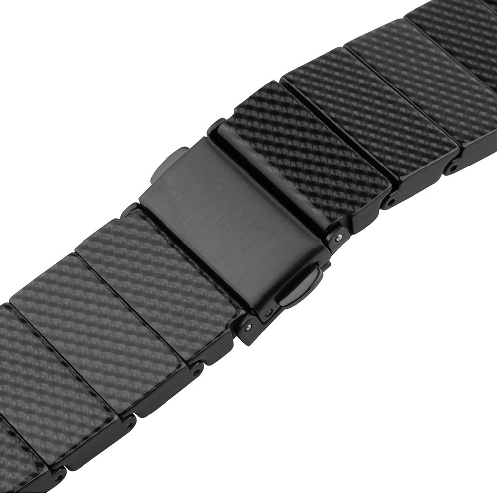 Pasek Fixed Resin do smartwatcha, QuickRelease 18 mm, czarny karbonowy