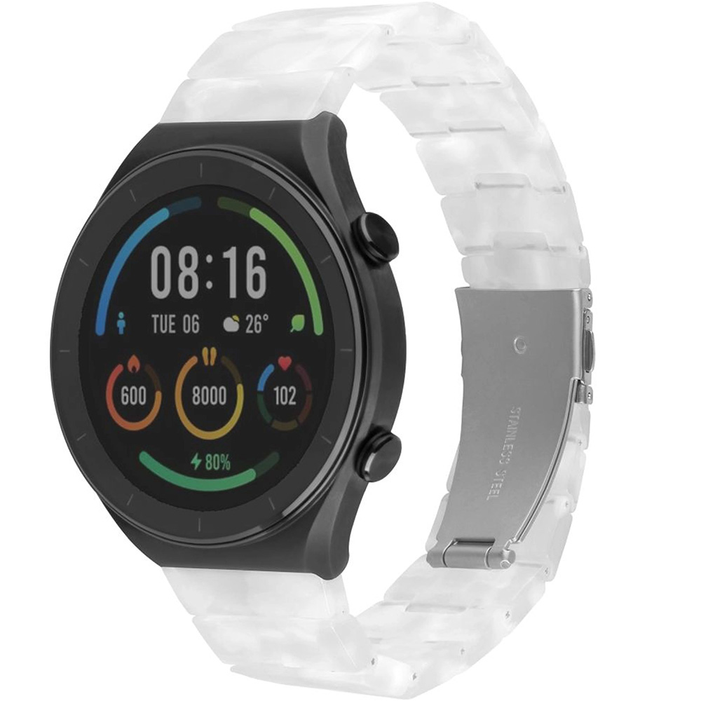 Pasek Fixed Resin do smartwatcha, QuickRelease 22 mm, perłowo-biały