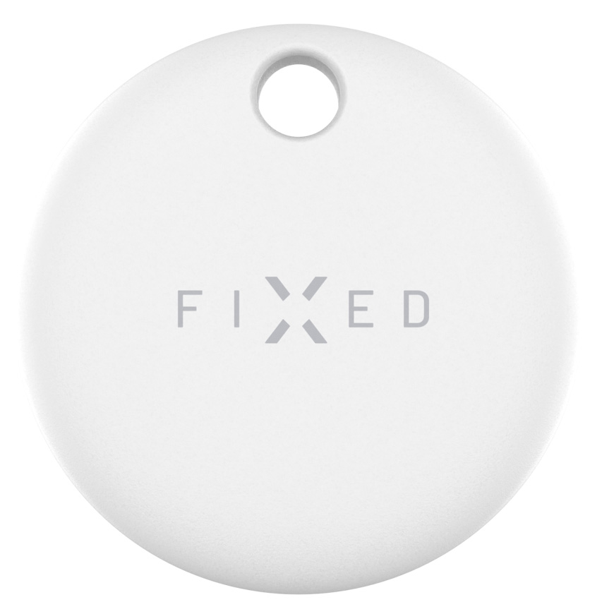 Fixed Tag Dual, nowoczesny lokalizator Bluetooth z intuicyjną obsługą, praktyczny, biały