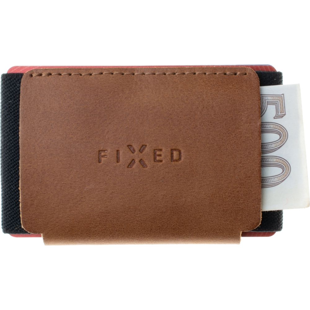 Fixed Tiny Wallet, włoska skóra Torcello, elegancka faktura, gładkie wykończenie, szlachetna patyna, indywidualny charakter, brązowy
