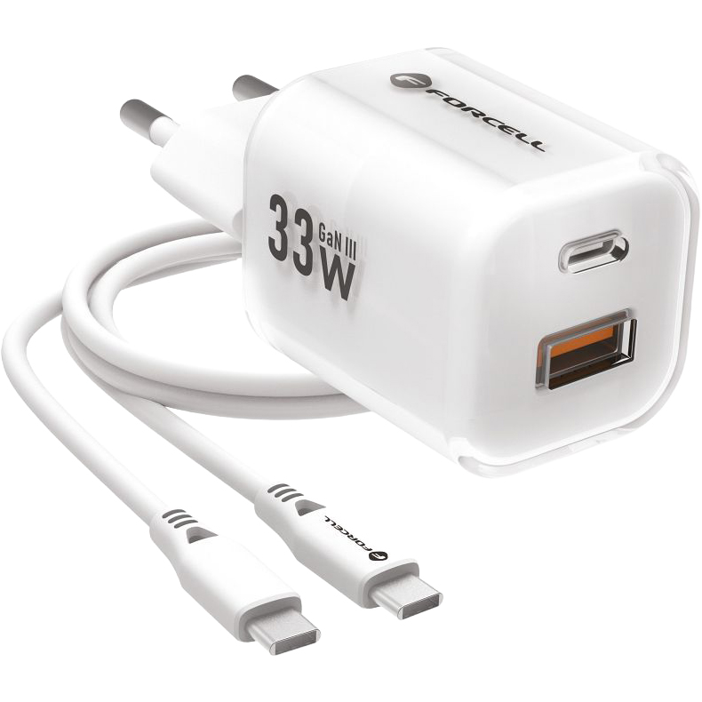 Forcell F-Energy Wall Charger GaN3 33W ładowarka sieciowa z szybkim ładowaniem