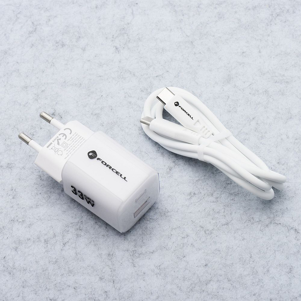Forcell F-Energy Wall Charger GaN3 33W szybkie ładowanie dwóch urządzeń