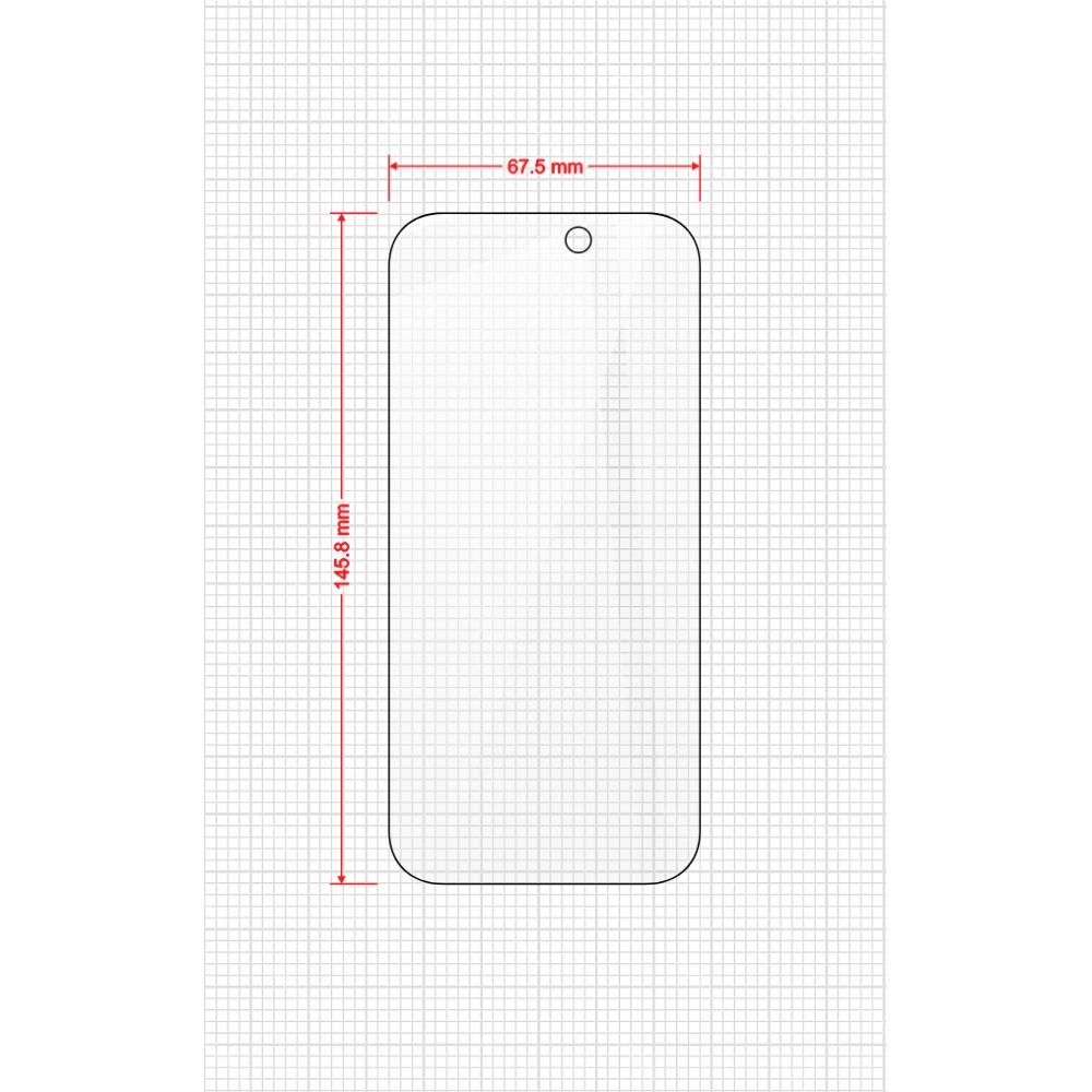 Szkło hybrydowe na ekran z aplikatorem Grizz HybridGlass Easy do iPhone 17
