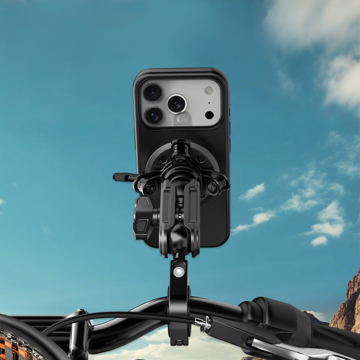 Uchwyt na kierownicę GRXPLORE GR-MT6 z obrotową głowicą 360 stopni, czarny