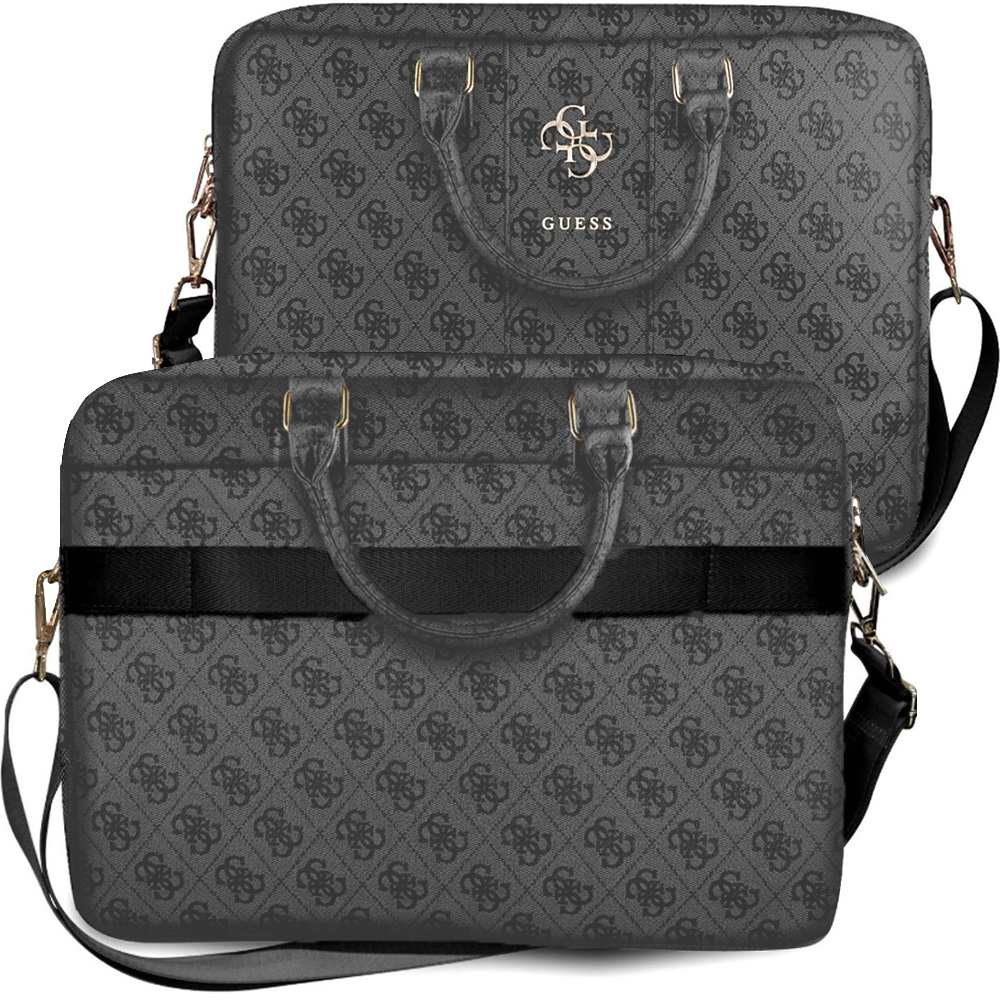 Torba do laptopa do 16'' Guess 4G Big Logo, szara