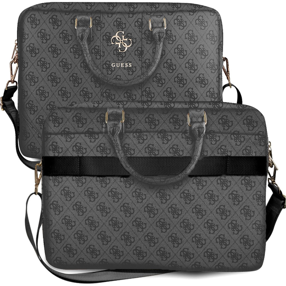 Torba do laptopa do 16'' Guess 4G Big Logo, szara