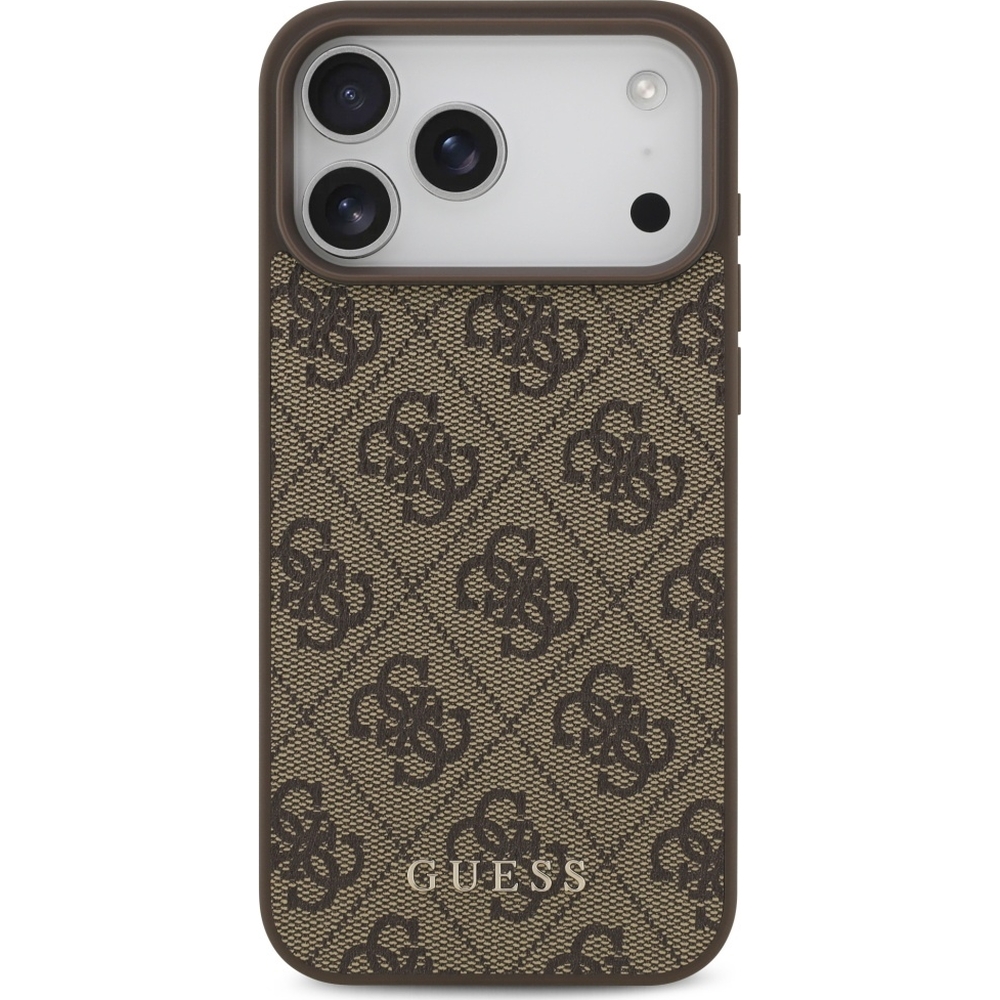 Etui Guess Hardcase 4G Classic do iPhone 17 Pro Max, brązowe.